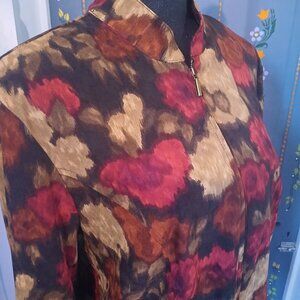 Notations Women's Floral Blazer